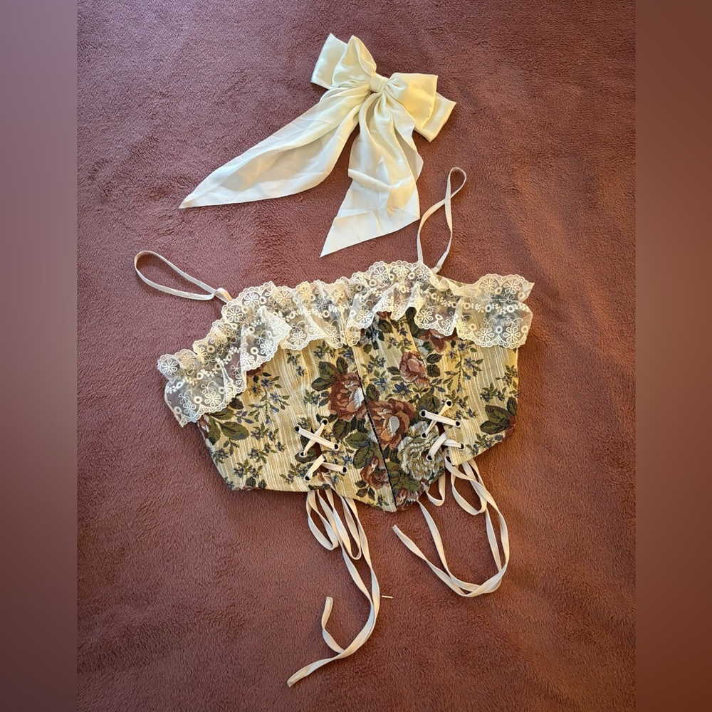CIDER Corset top and matching hairbow 🎀